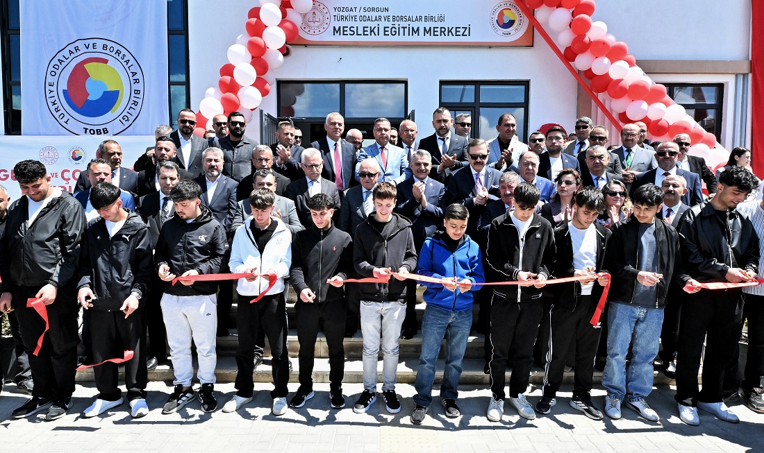 SORGUNDA TOBB EĞİTİM MERKEZİ İÇİN TEMSİLİ AÇILIŞ TÖRENİ