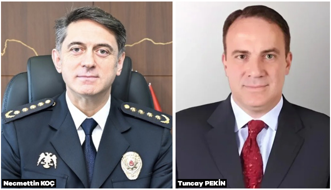 NECMETTİN  KOÇ KONYAYA, TUNCAY PEKİN DE  YOZGATA ATANDI