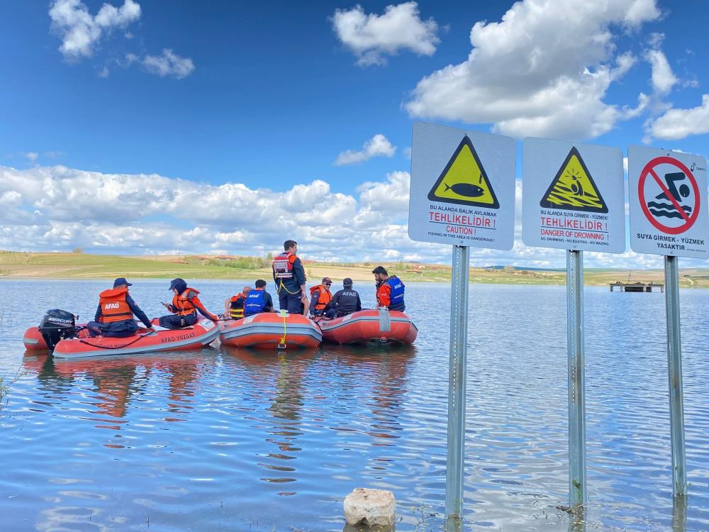 YOZGAT’IN GELİNGÜLLÜ BARAJINDA SEL SU BASKINI AFETİ  TATBİKATI