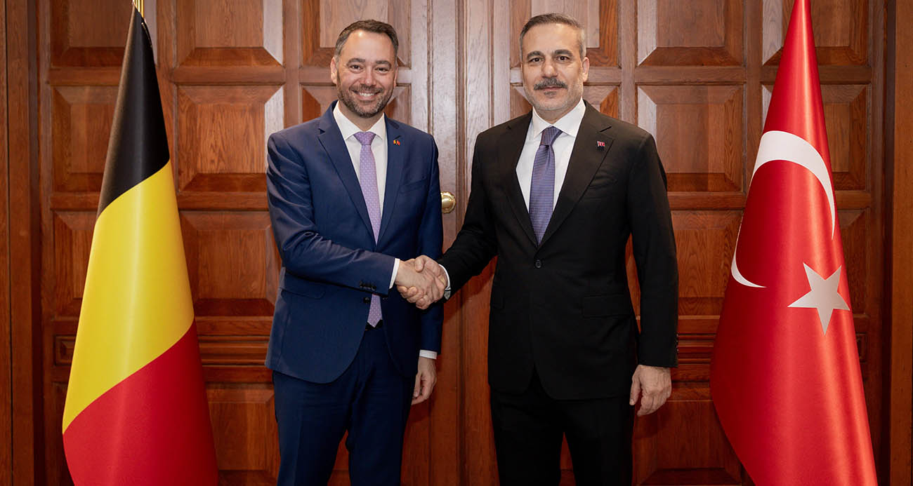 BAKAN FİDAN, BELÇİKALI MEVKİDAŞI PREVOT İLE BİR ARAYA GELDİ 