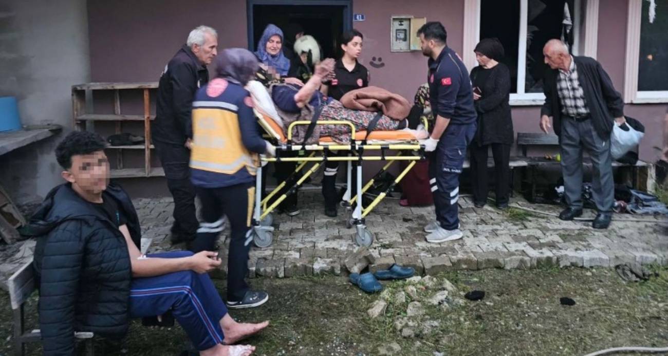 BENZİNLE SOBA YAKMAK İSTERKEN ÖLÜMDEN DÖNDÜLER: 4 YARALI 