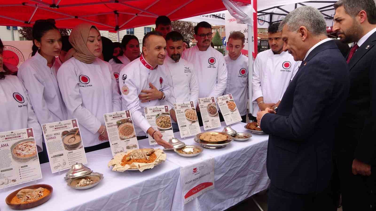 TÜRK MUTFAĞI HAFTASI’NDA YOZGAT’IN GELENEKSEL LEZZETLERİ TANITILDI 