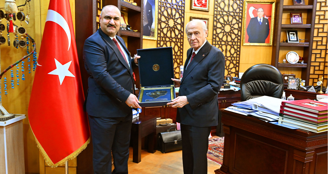 MHP LİDERİ BAHÇELİ, KERKÜK VALİSİ AĞA’YI KABUL ETTİ 
