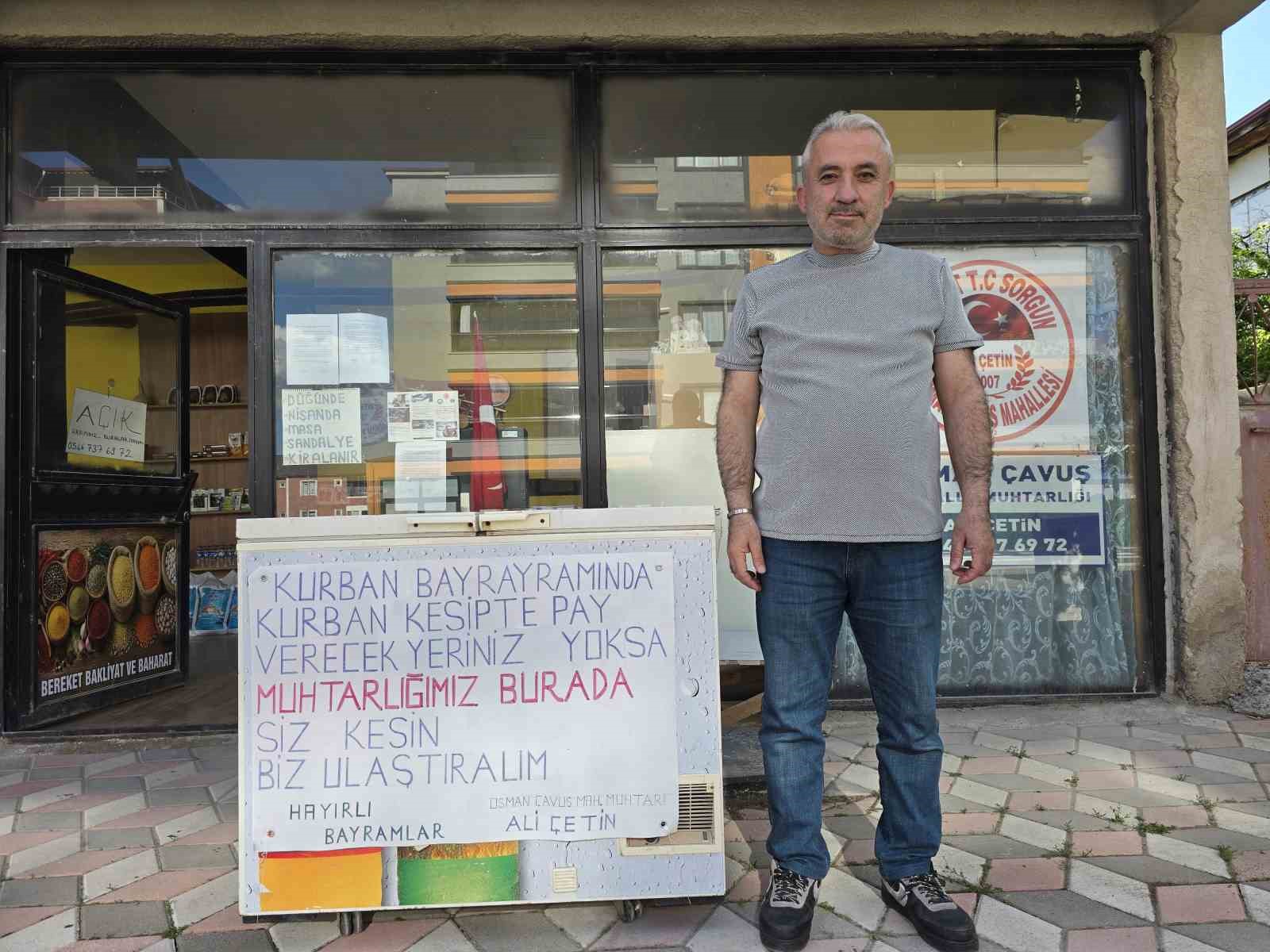 MUHTAR ÇETİN, HAYIRSEVERLER VE İHTİYAÇ SAHİPLERİ ARASINDA KÖPRÜ OLDU