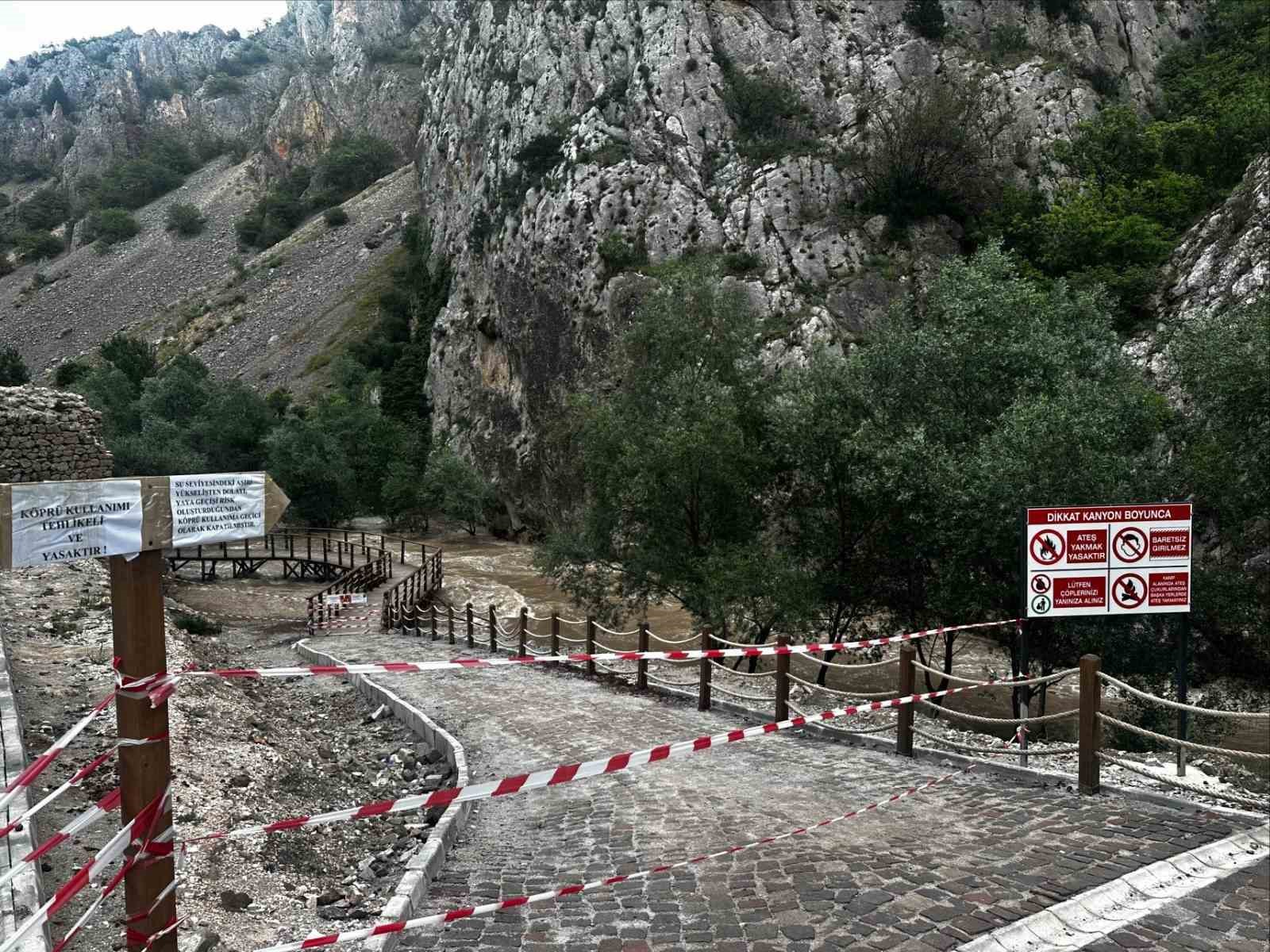 KAZANKAYA KANYONU’NDA TEDBİR ALINDI 