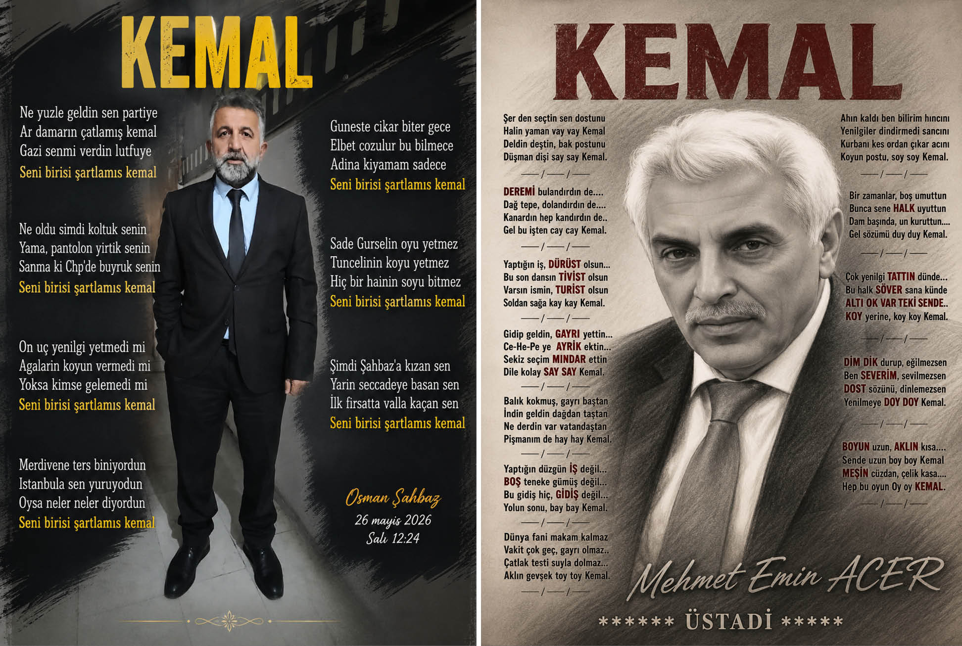 YOZGATLI ŞAİRLERDEN KILIÇDAROĞLU’NA HİCİVLİ ELEŞTİRİ