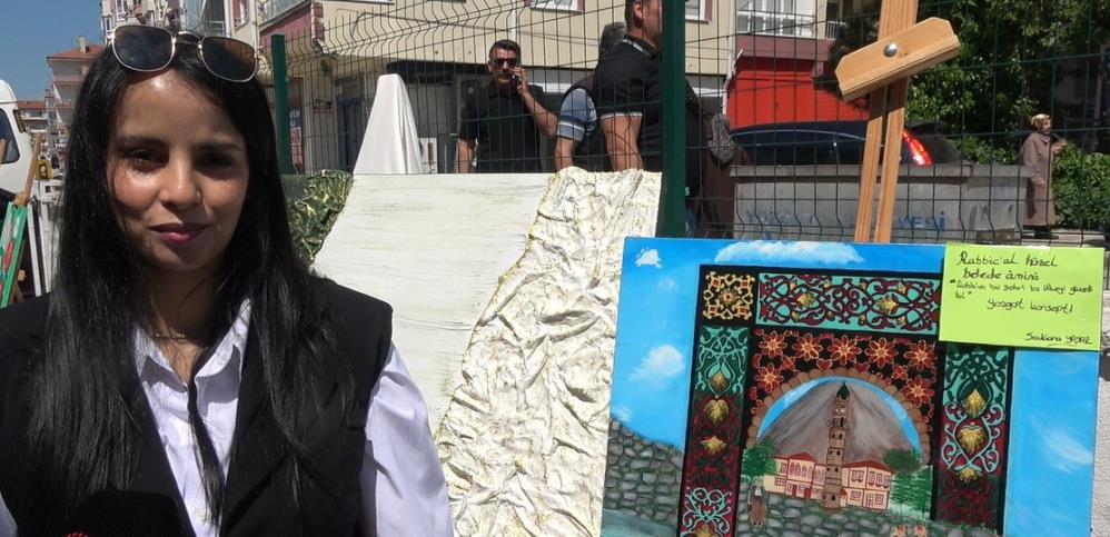 FASLI KURSİYERİN FIRÇASINDAN ÇIKAN YOZGAT TABLOSU BEĞENİ KAZANDI