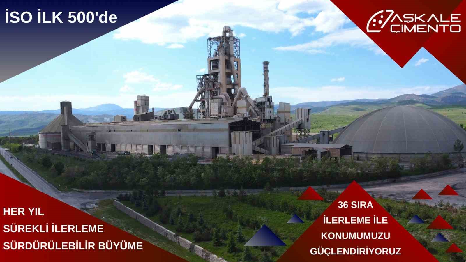 AŞKALE ÇİMENTO REKOR TAZELEDİ: İSO 500’DE 36 BASAMAK YUKARI ÇIKTI