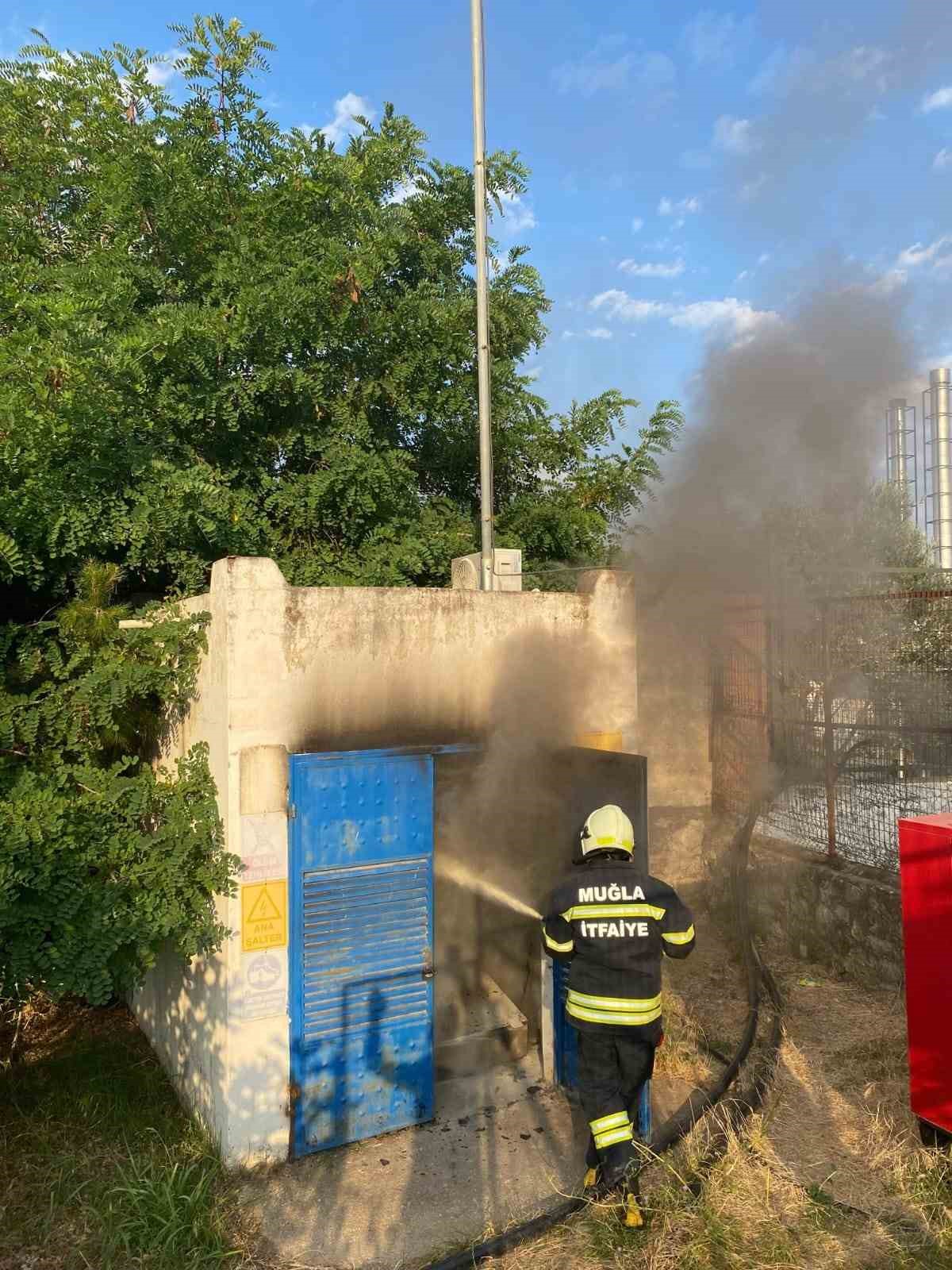 TRAFO BİNASINDA ÇIKAN YANGIN SÖNDÜRÜLDÜ