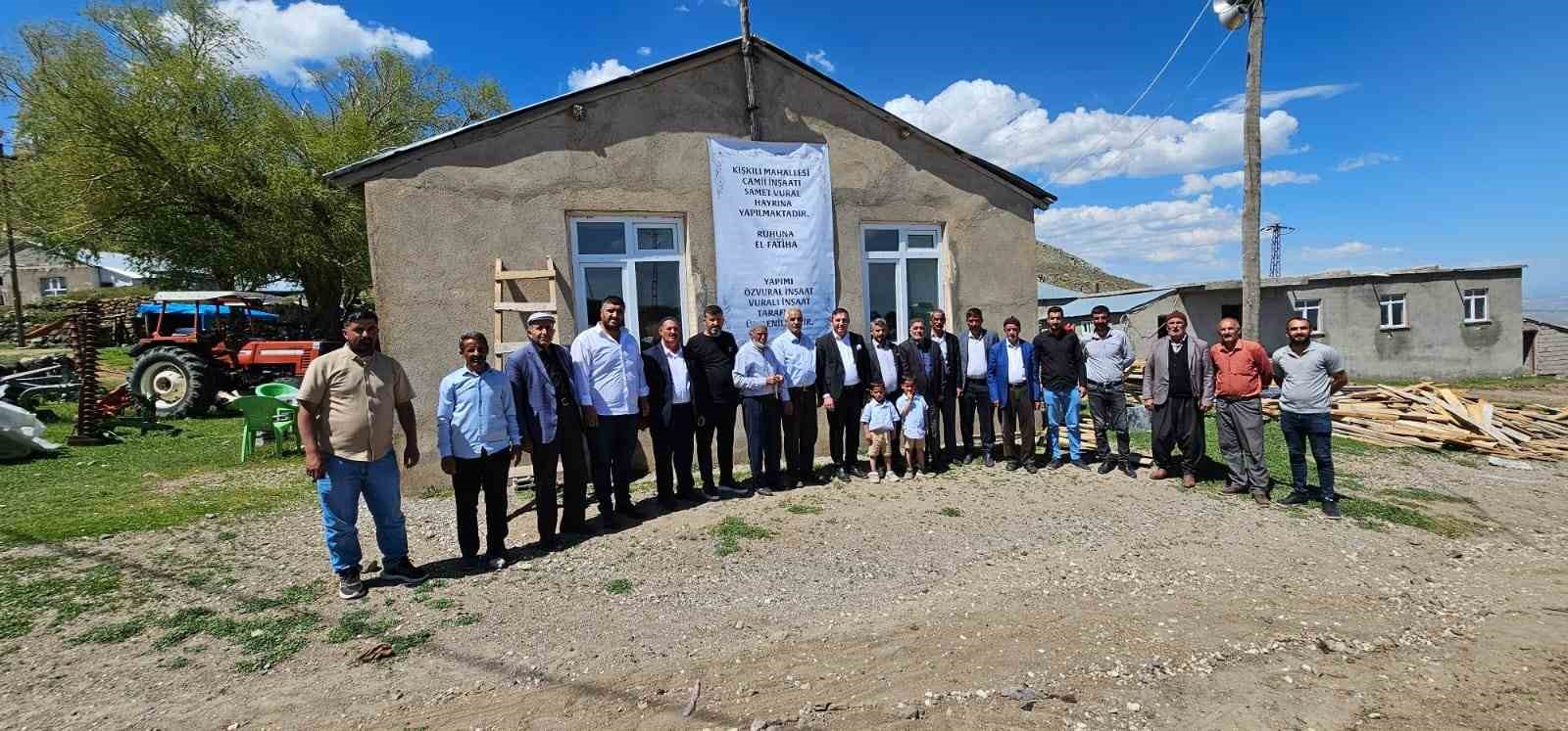 AYDINLAR’DA TAZİYE EVİ VE CAMİNİN TEMELİ DUALARLA ATILDI