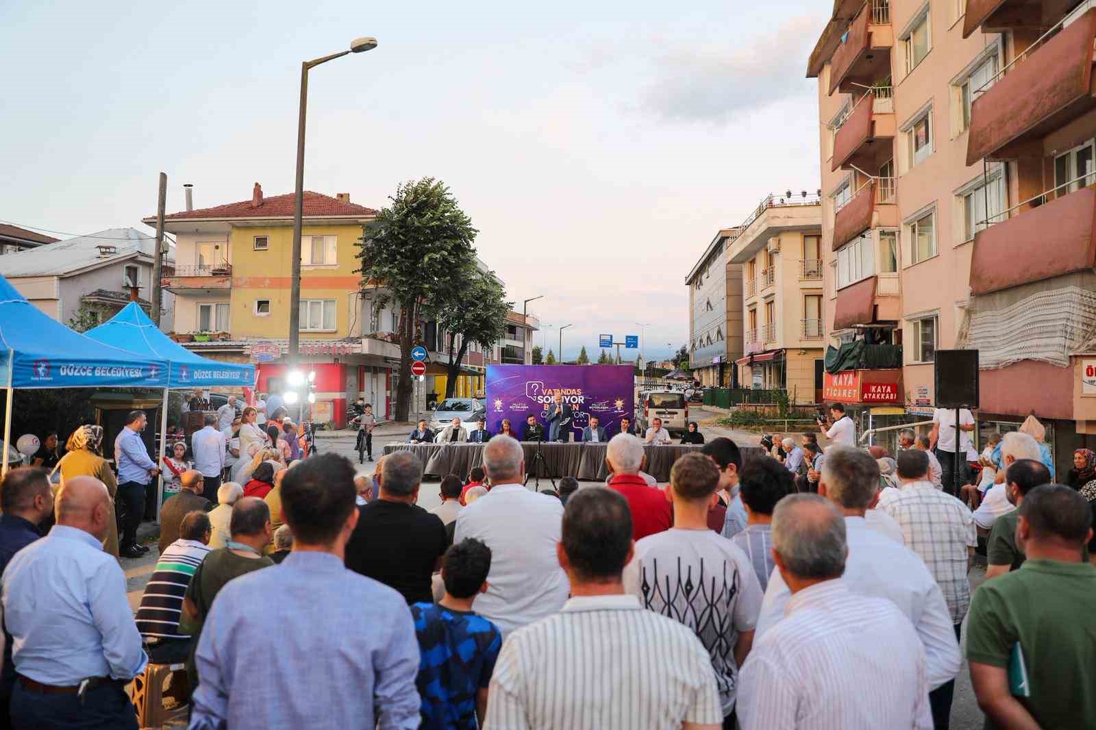 DÜZCE BELEDİYE BAŞKANI ÖZLÜ: "BİZ HEP KALICI İŞLER YAPIYORUZ"