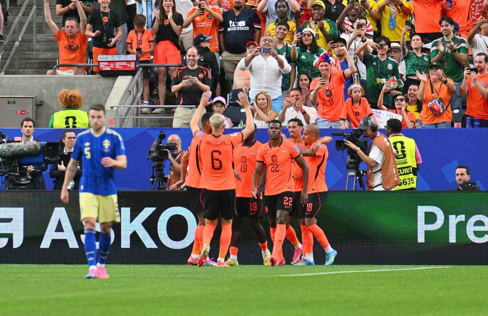 FIFA 2026 DÜNYA KUPASI: HOLLANDA: 5 - İSVEÇ: 1