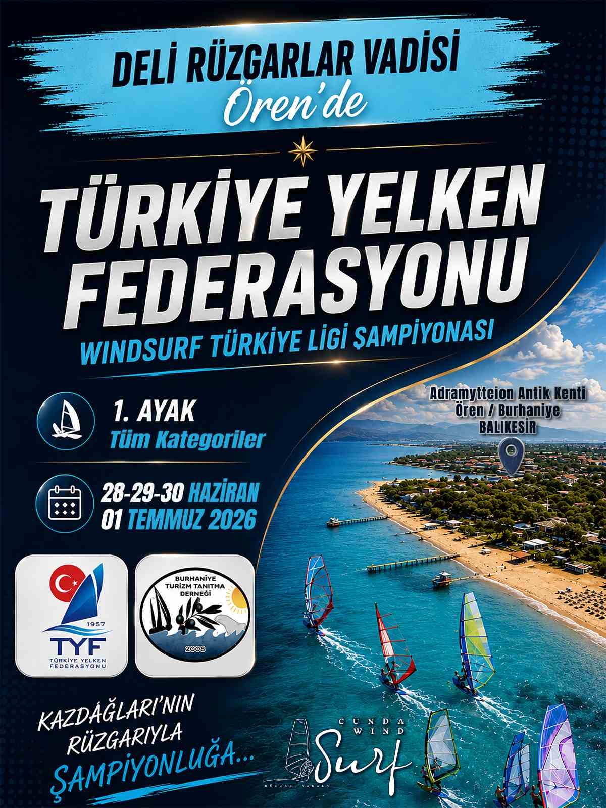BURHANİYE, RÜZGAR SÖRFÜNE HAZIRLANIYOR