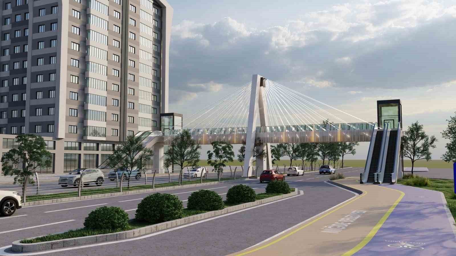 NİĞDE BELEDİYESİ’NDEN BOR YOLUNA 3 YENİ YAYA ÜST GEÇİDİ