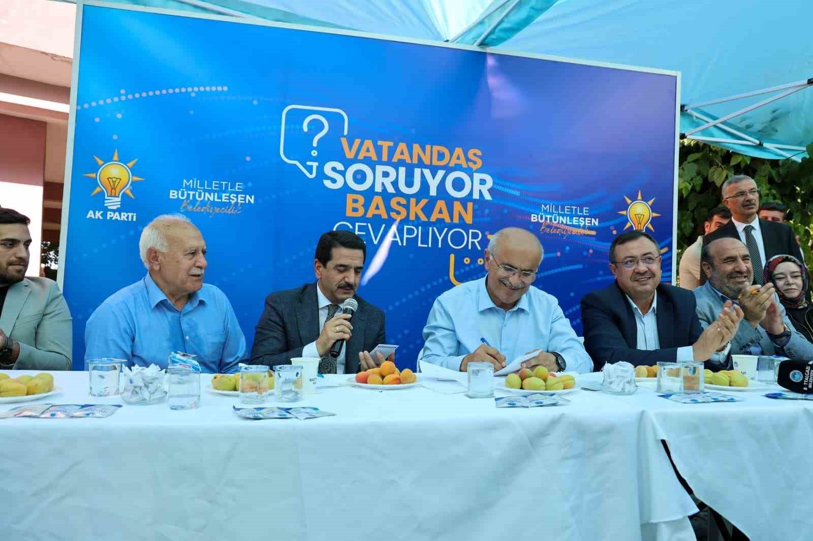 BATTALGAZİ’DE "VATANDAŞ SORUYOR, BAŞKAN CEVAPLIYOR" BULUŞMASI
