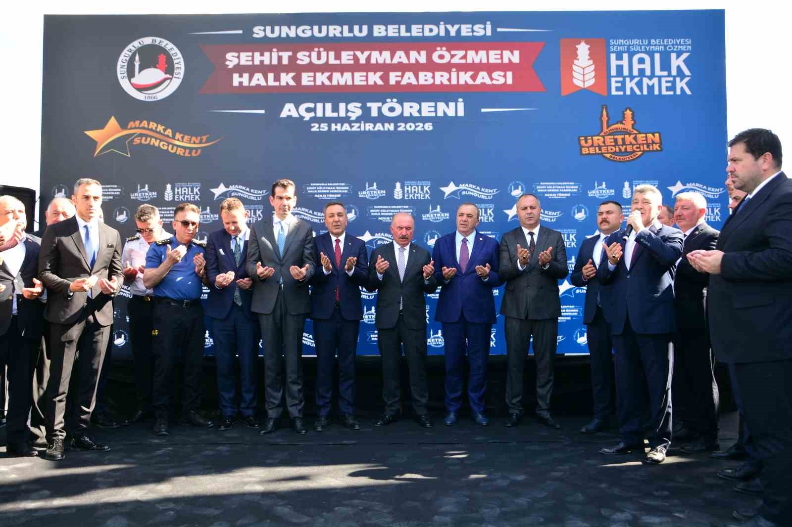 SUNGURLU BELEDİYESİ HALK EKMEK FABRİKASI TÖRENLE AÇILDI: GÜNDE 10 BİN EKMEK ÜRETİLİYOR