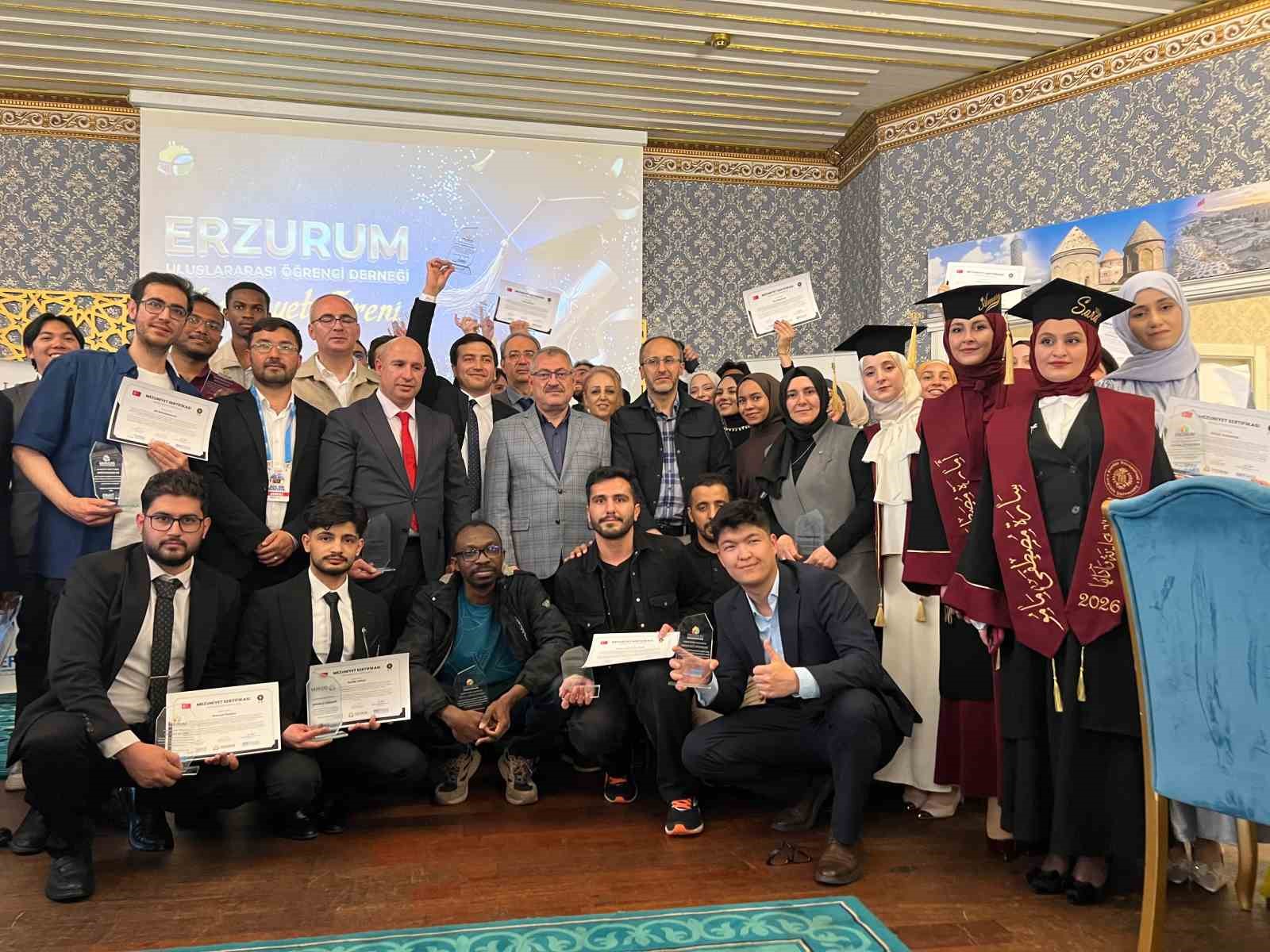 ERZURUM’DA EĞİTİM ALAN ULUSLARARASI ÖĞRENCİLER MEMLEKETLERİNE UĞURLANDI