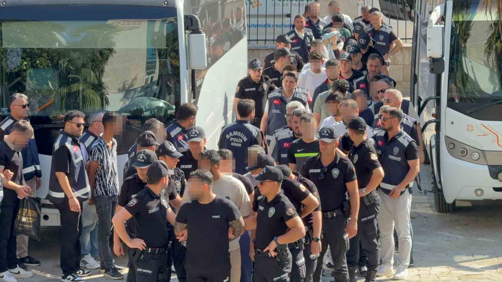 SAMSUN MERKEZLİ 7 İLDE YASA DIŞI OPERASYONUNDA TUTUKLU SAYISI 32’YE ÇIKTI