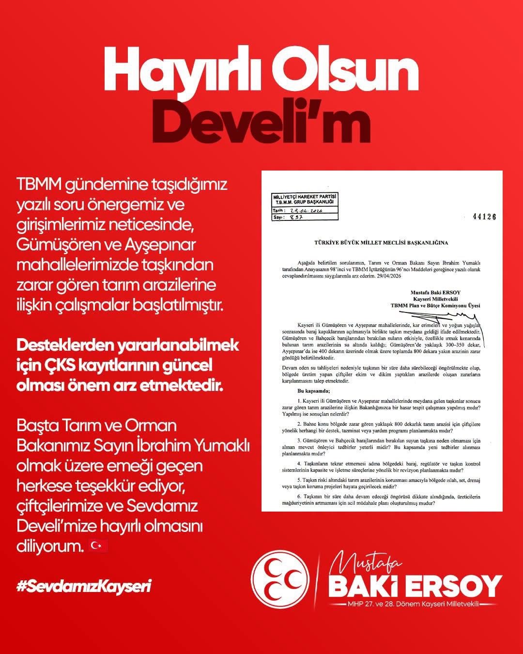BAKİ ERSOY MÜJDEYİ VERDİ: "HAYIRLI OLSUN DEVELİM"