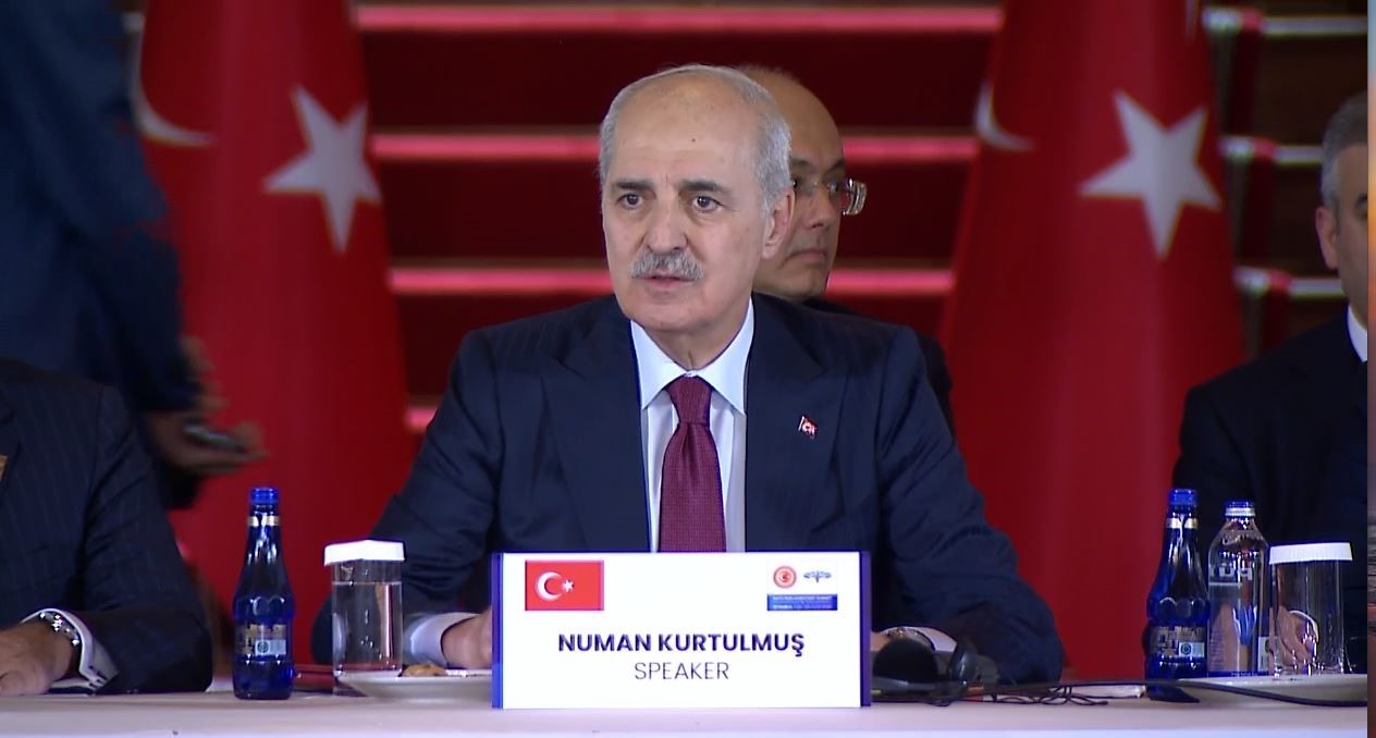 TBMM BAŞKANI NUMAN KURTULMUŞ, "DÜNYAYI KÜRESEL BARIŞ BAKIMINDAN TEHDİT EDEN ÖNEMLİ MESELELERDEN BİRİ FİLİSTİN’DE YAŞANAN GELİŞMELERDİR"
