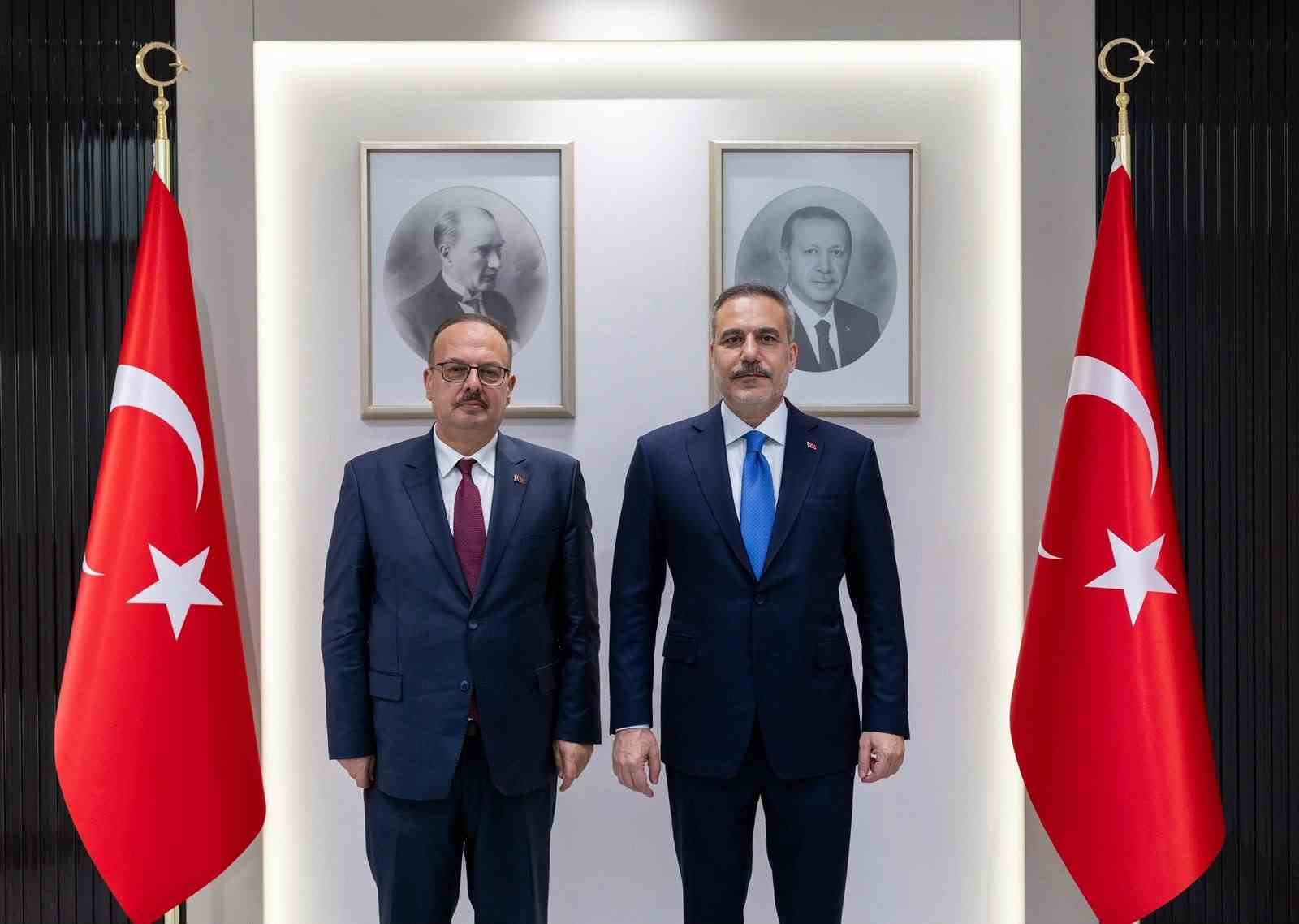 BAKAN FİDAN, ANKARA VALİSİ CANBOLAT’I KABUL ETTİ
