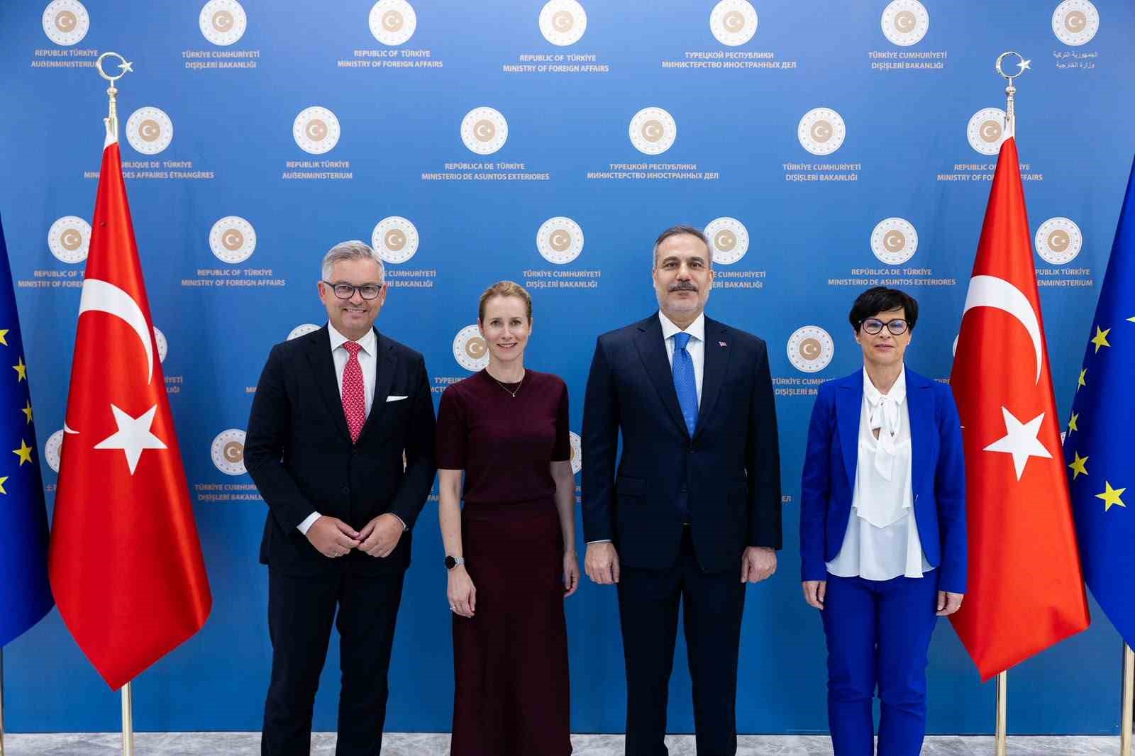 BAKAN FİDAN, AB KOMİSYONU BAŞKAN YARDIMCISI KALLAS VE BERABERİNDEKİ HEYETLE BİR ARAYA GELDİ