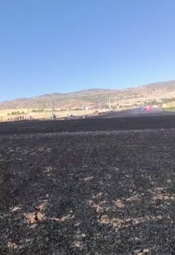 DİYARBAKIR’DA 100 DÖNÜMLÜK ALAN ALEVLERE TESLİM OLDU