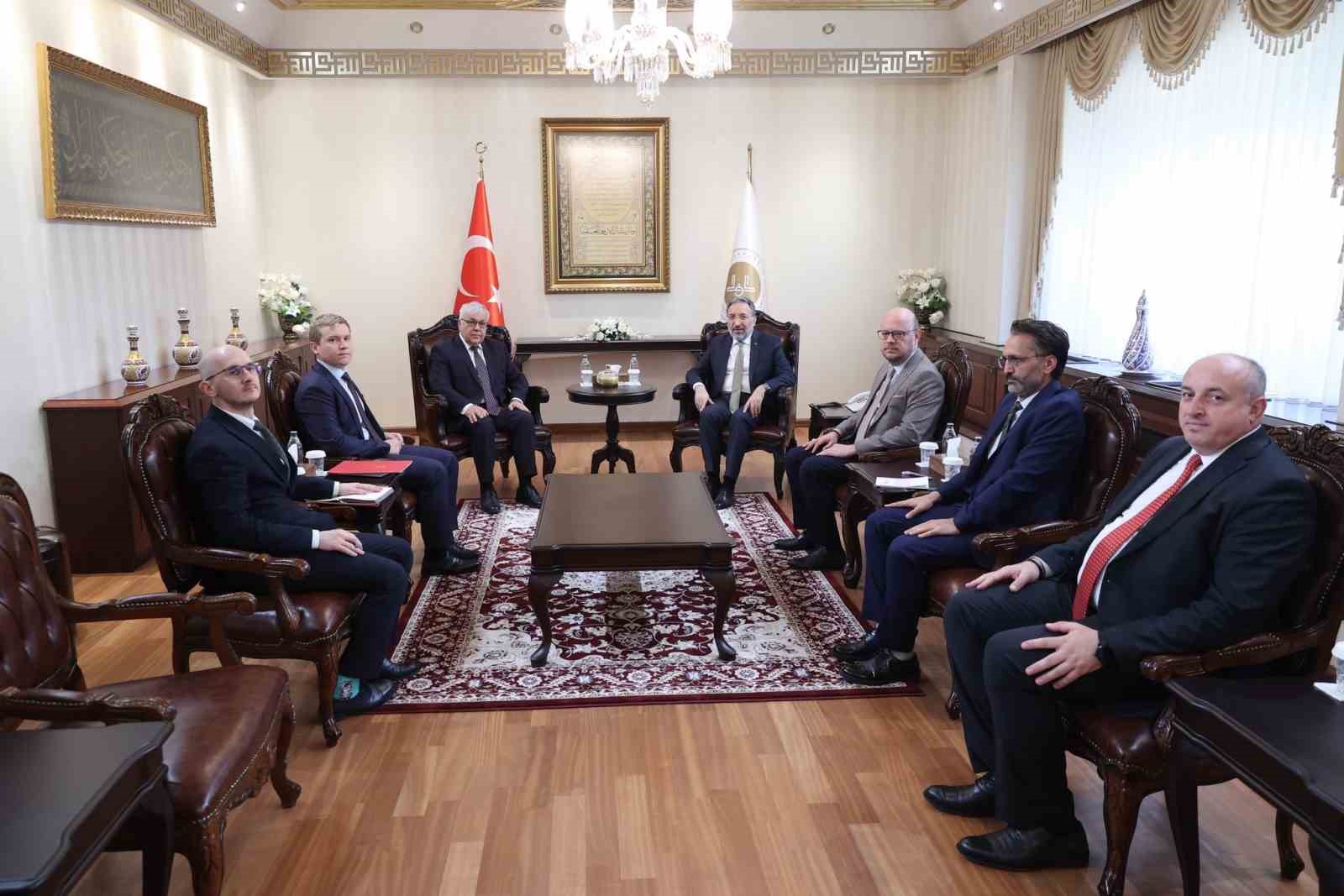 RUSYA’NIN TÜRKİYE BÜYÜKELÇİSİ VERSHİNİN, DİYANET İŞLERE BAŞKANI ARPAGUŞ İLE BİR ARAYA GELDİ