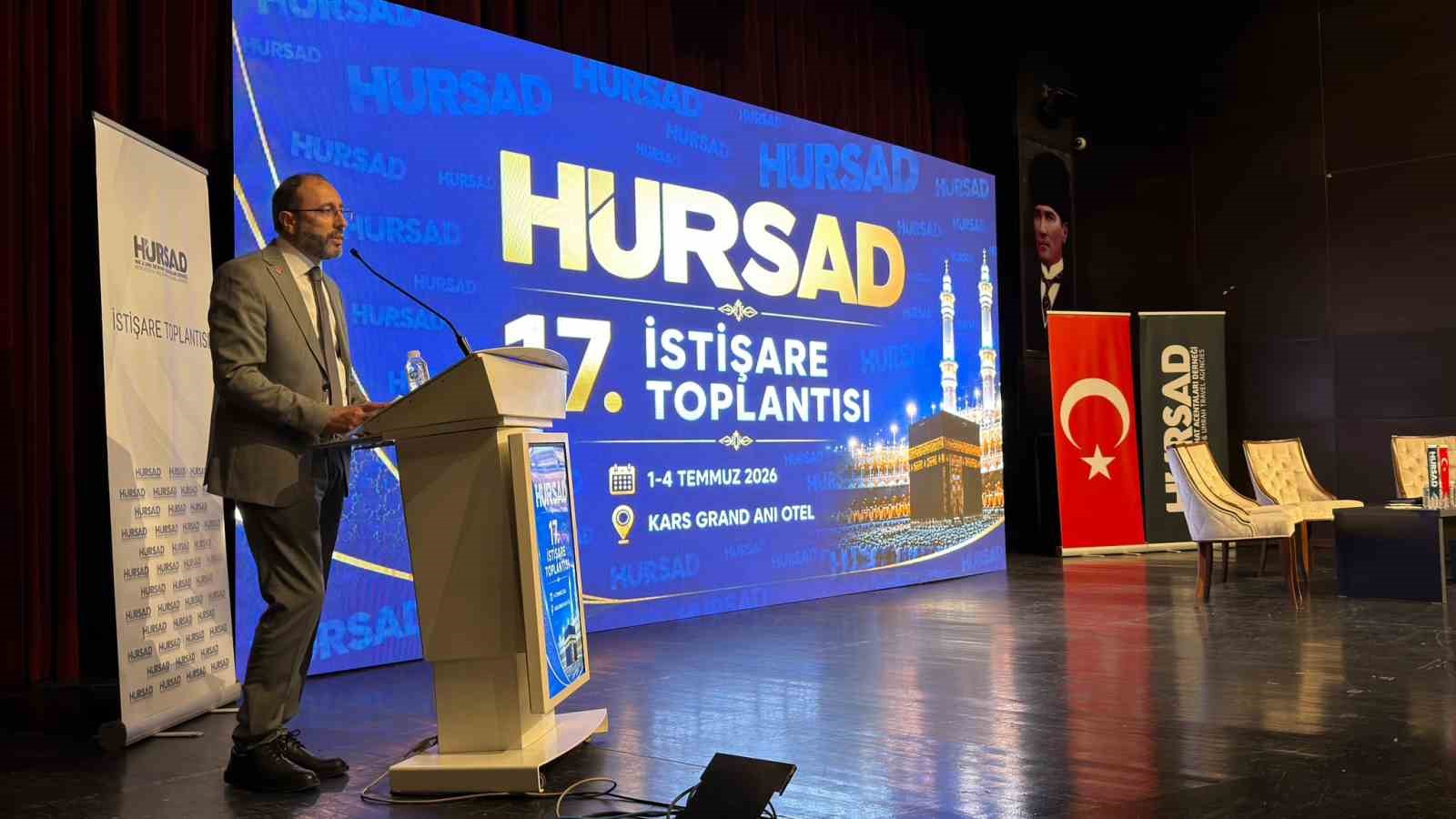 HURSAD BAŞKANI DİYAEDDİN ŞAHİN: "HAC ORGANİZASYONUNDA DÜNYANIN ÖRNEK ALDIĞI ÜLKEYİZ"