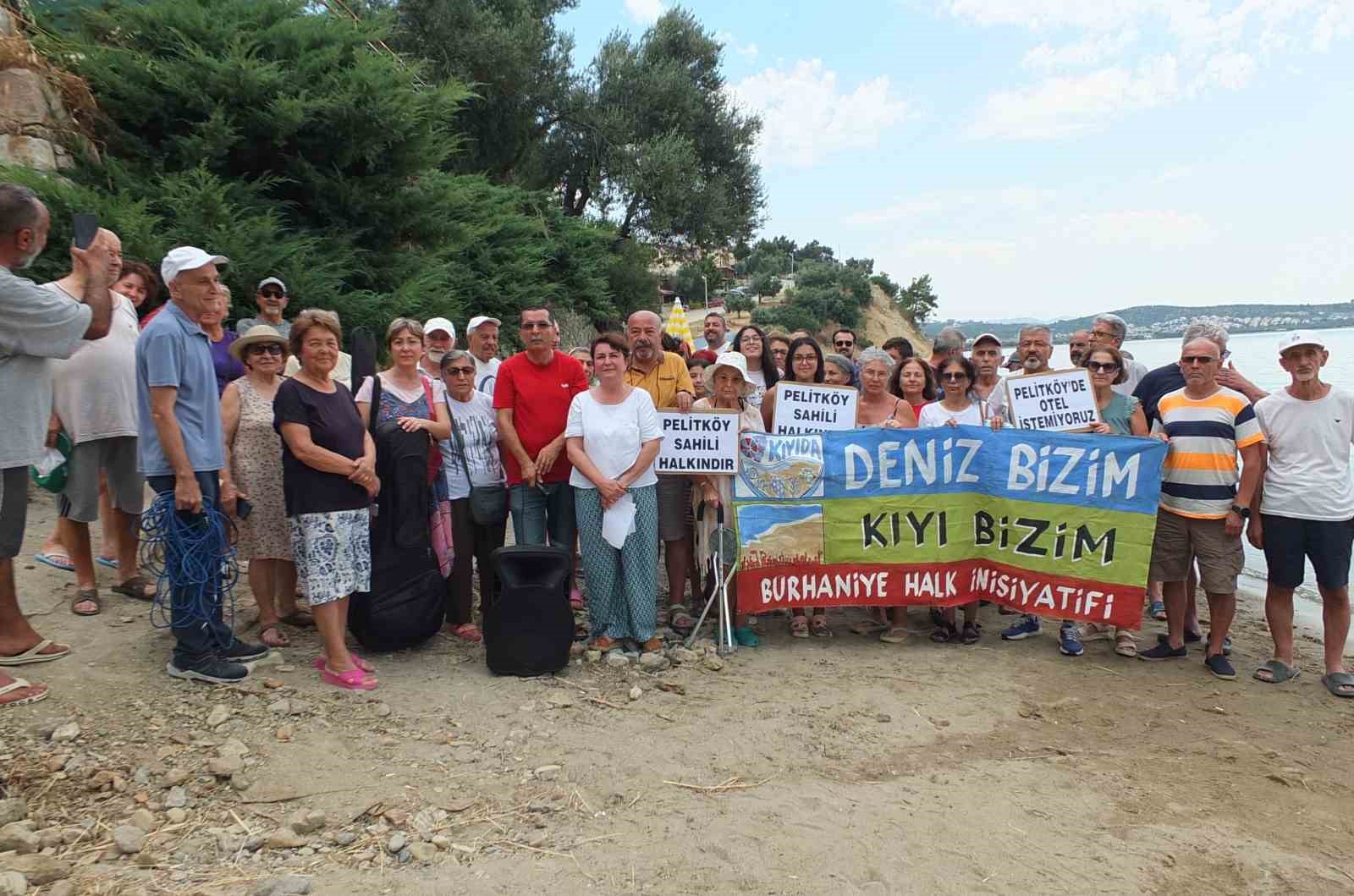 BALIKESİR’DE VATANDAŞLAR KIYI İŞGALİNE TEPKİ GÖSTERDİ