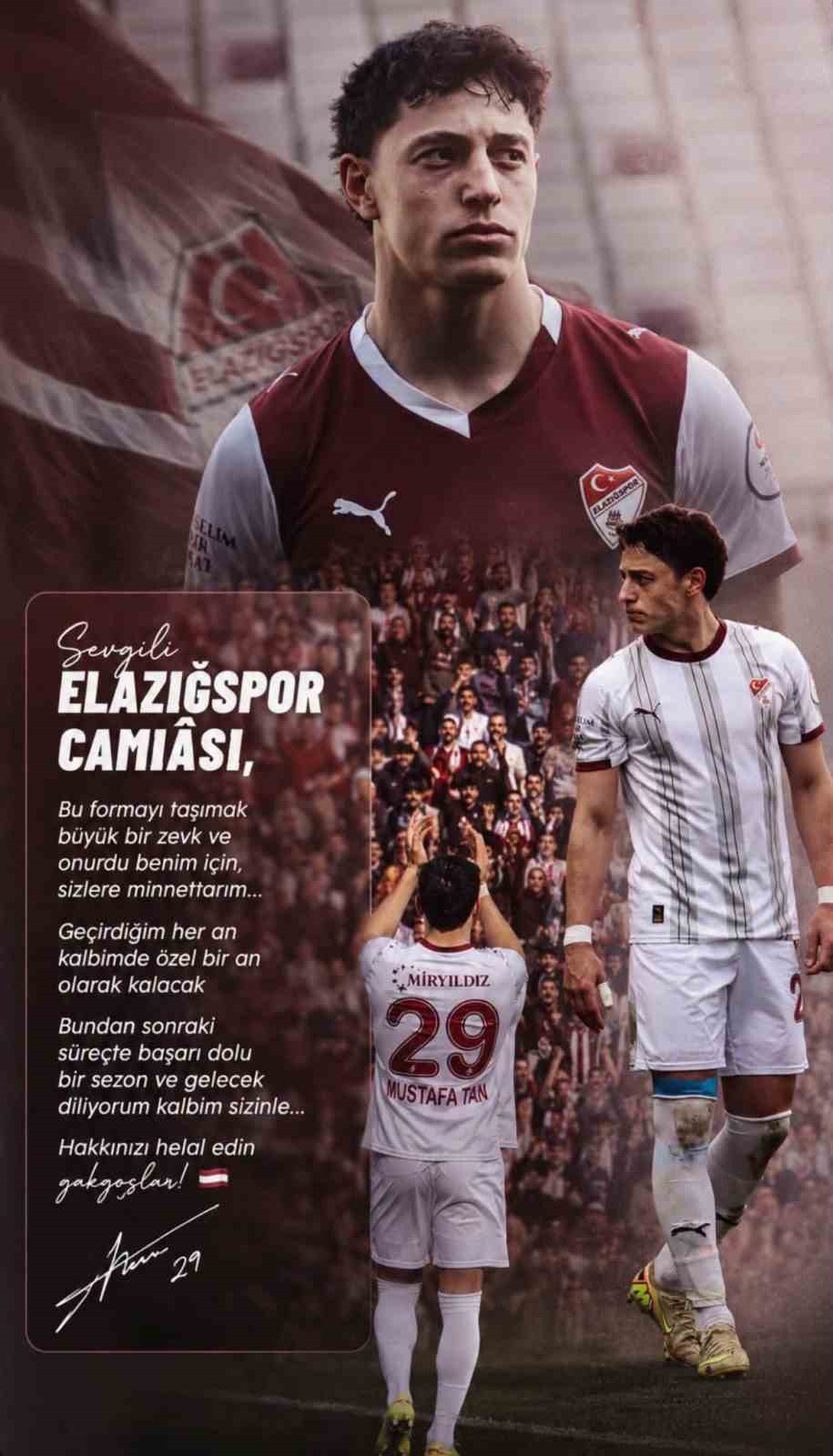 HALUK MUSTAFA TAN, ELAZIĞSPOR’A VEDA ETTİ