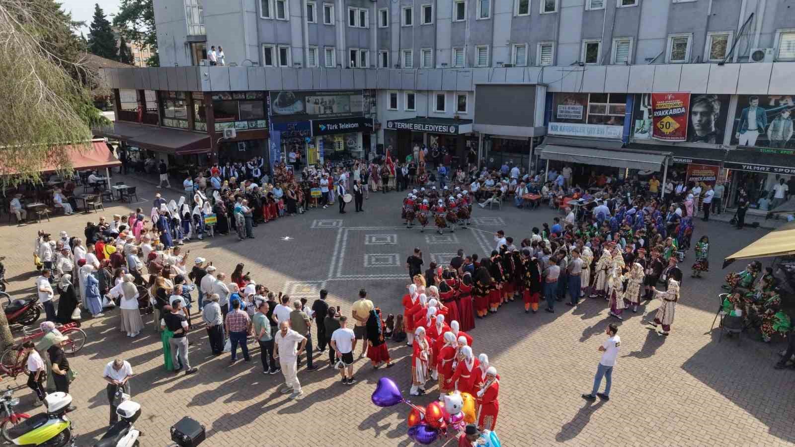 TERME’DE HALK OYUNLARI ŞENLİĞİ BAŞLADI