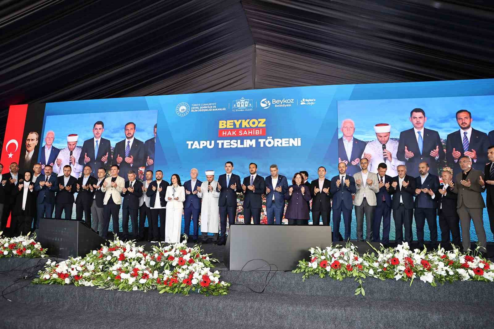 BEYKOZ’DA TARİHİ GÜN: 1071 HAK SAHİBİ TAPUSUNA KAVUŞTU