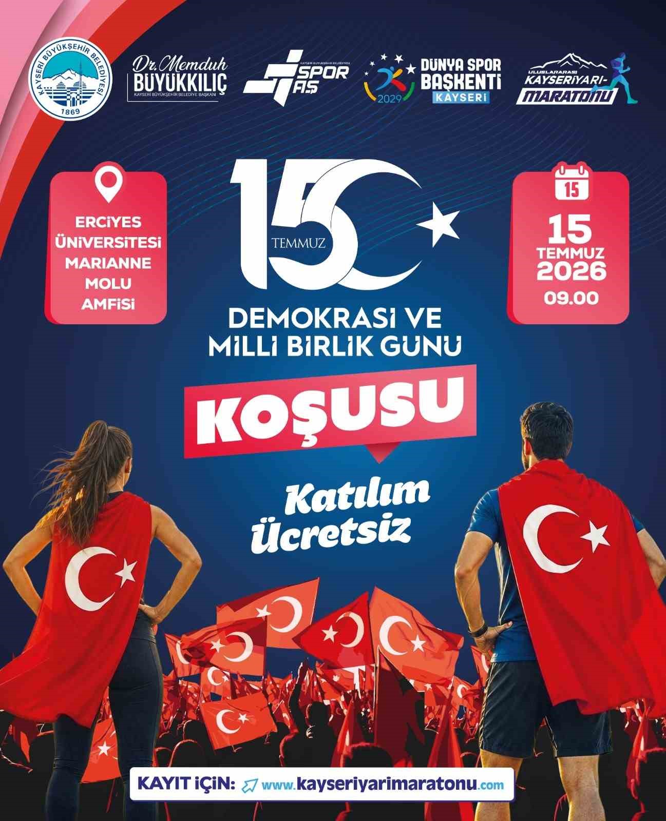 BÜYÜKŞEHİRDEN 15 TEMMUZ DEMOKRASİ VE MİLLİ BİRLİK GÜNÜ’NE ANLAMLI KOŞU