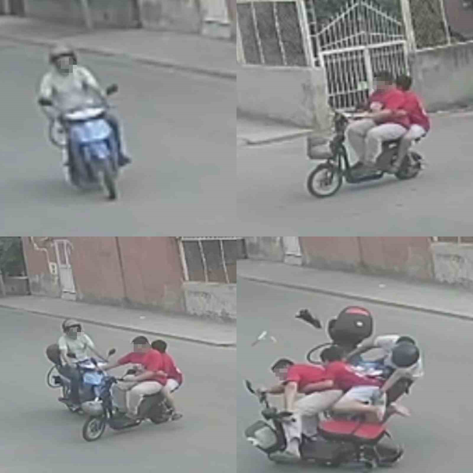 MOTOSİKLETLER ÇARPIŞTI: 3 YARALI