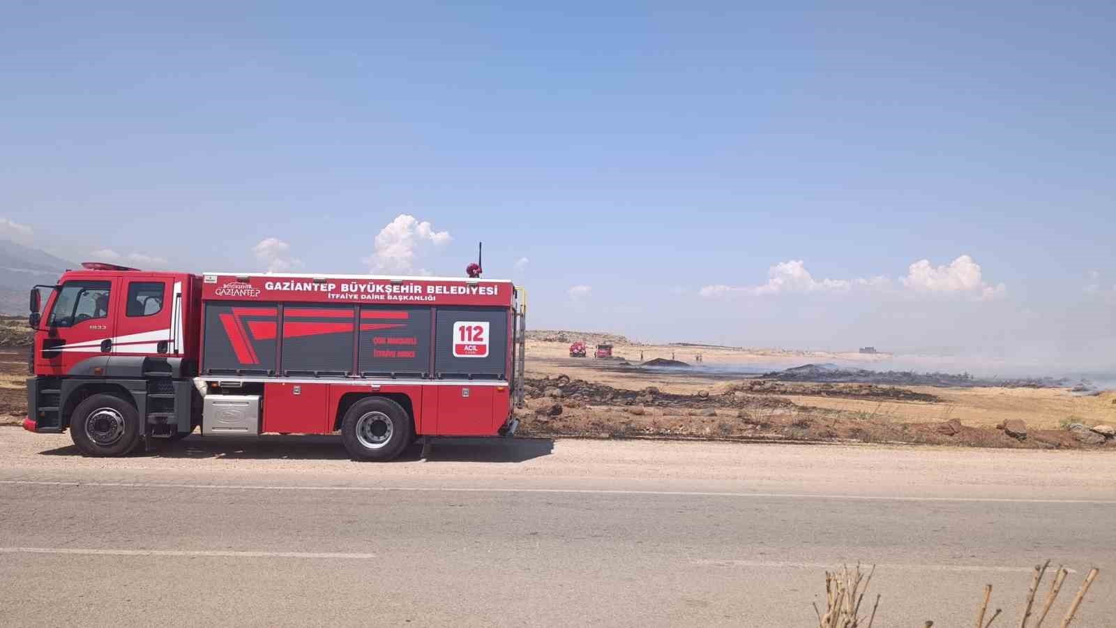 GAZİANTEP’TE ANIZ YANGINI