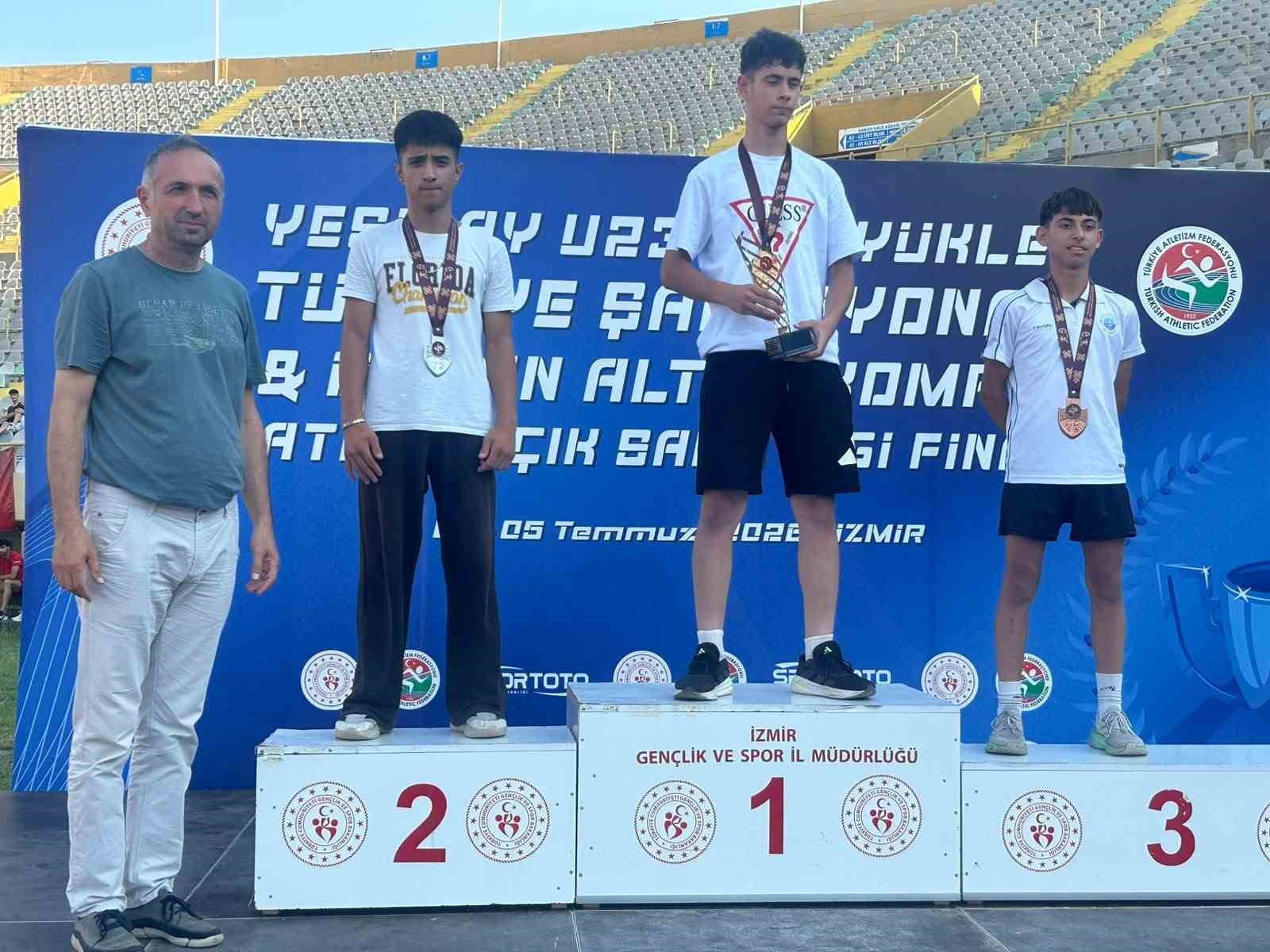 AYDINLI ATLET ŞİRİN TÜRKİYE İKİNCİSİ OLDU