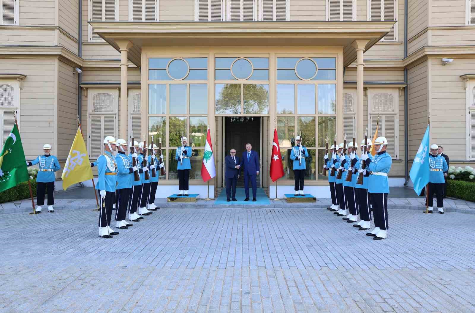 CUMHURBAŞKANI ERDOĞAN, LÜBNAN BAŞBAKANI SELAM’I KABUL ETTİ
