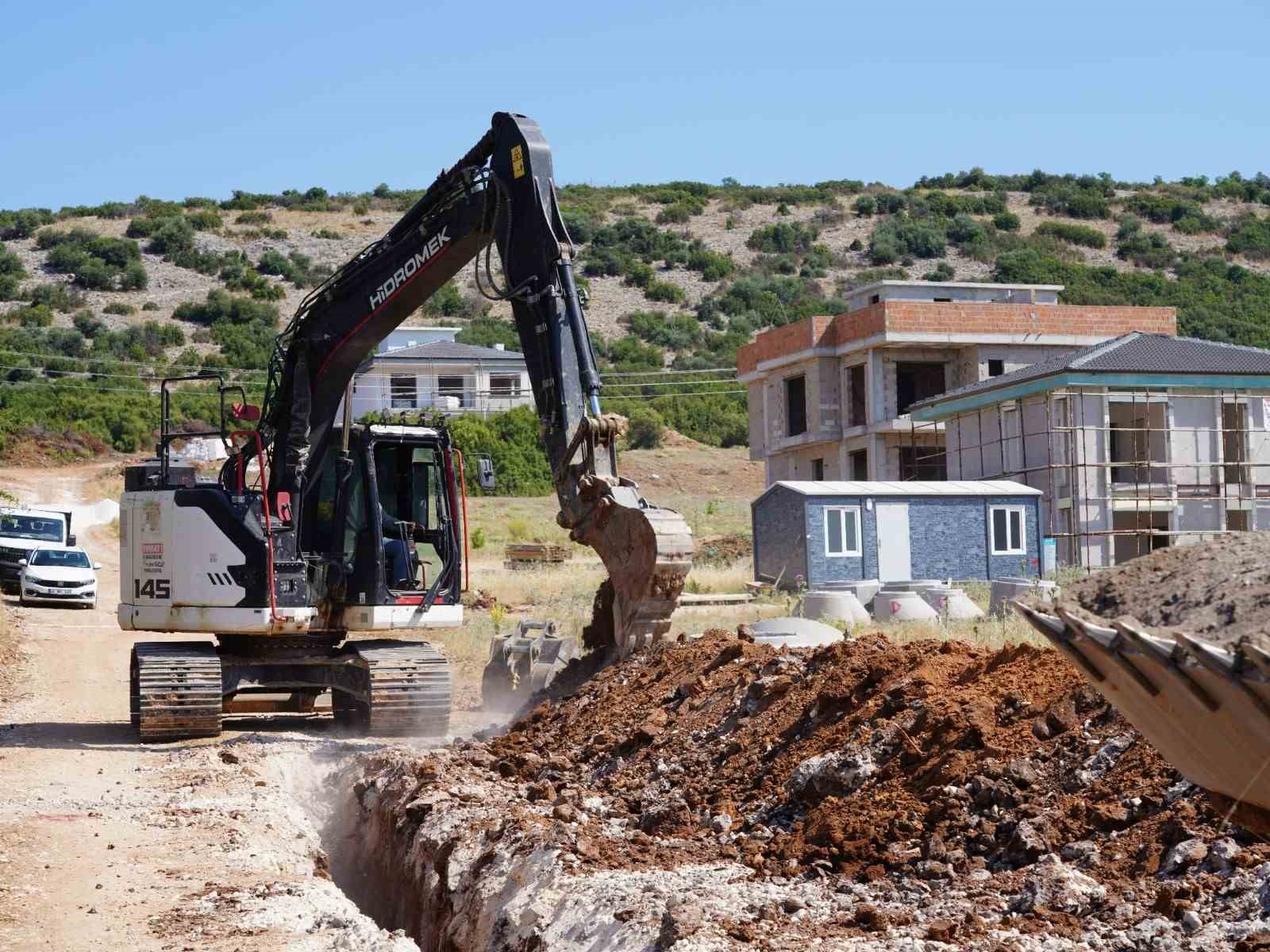 YATAĞAN’DA YENİ YERLEŞİM BİRİMİNE KANALİZASYON HİZMETİ