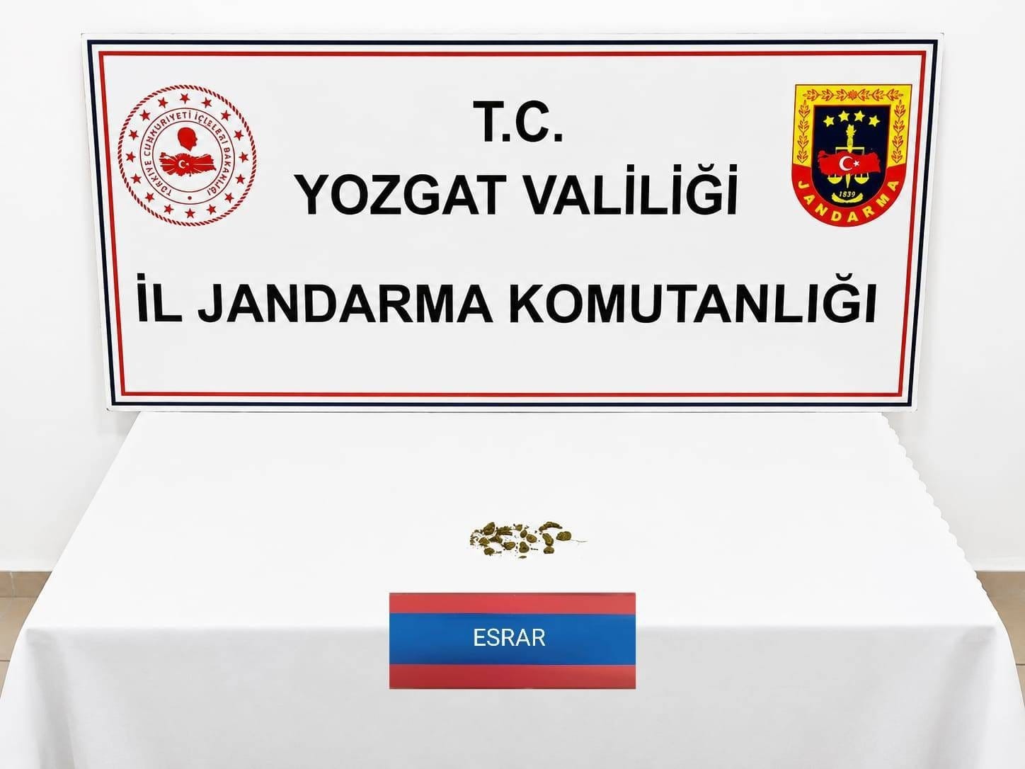 YOZGAT’TA UYUŞTURUCU OPERASYONUNDA 1 GÖZALTI