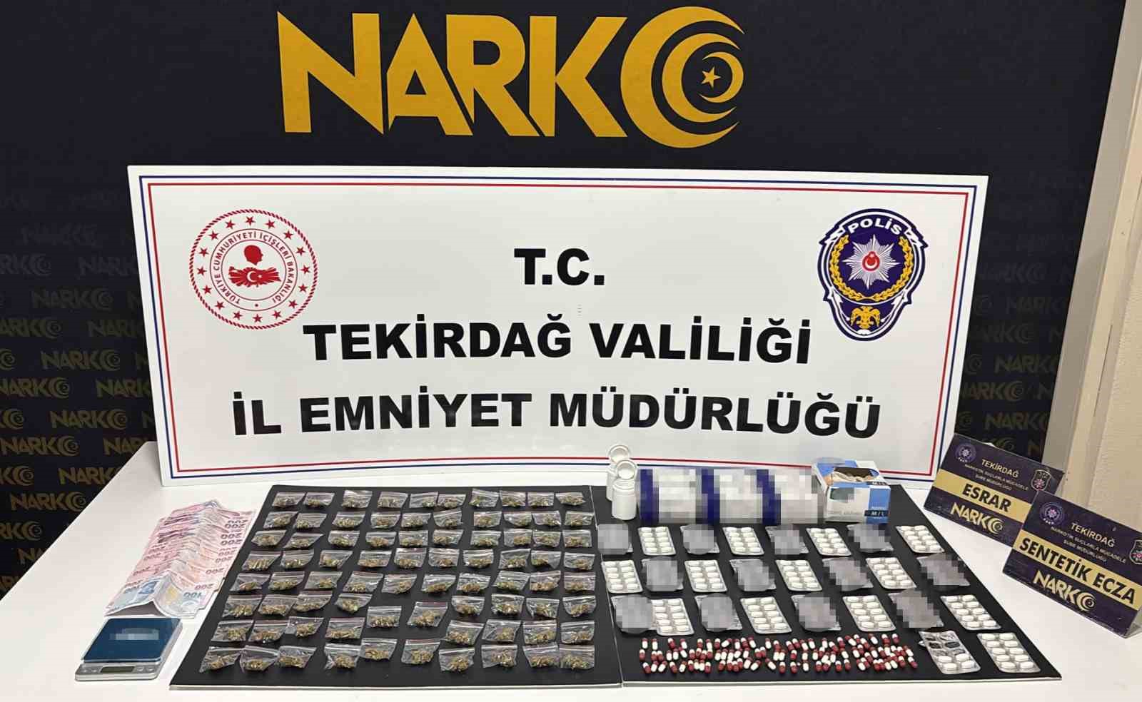 TEKİRDAĞ’DA UYUŞTURUCU OPERASYONLARI: 110 ŞÜPHELİYE İŞLEM, 9 TUTUKLAMA