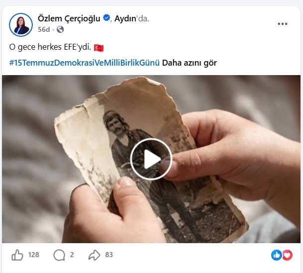 BAŞKAN ÇERÇİOĞLU’NDAN 15 TEMMUZ PAYLAŞIMI: "O GECE HERKES EFE’YDİ"