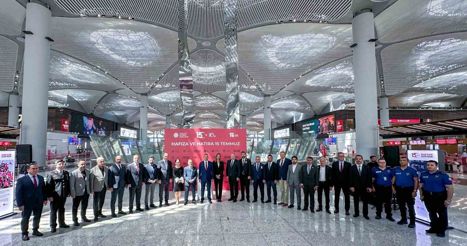 İGA İSTANBUL HAVALİMANI, DİRENİŞ RUHUNU VE MİLLİ BİRLİK HAFIZASINI GELECEĞE TAŞIYOR