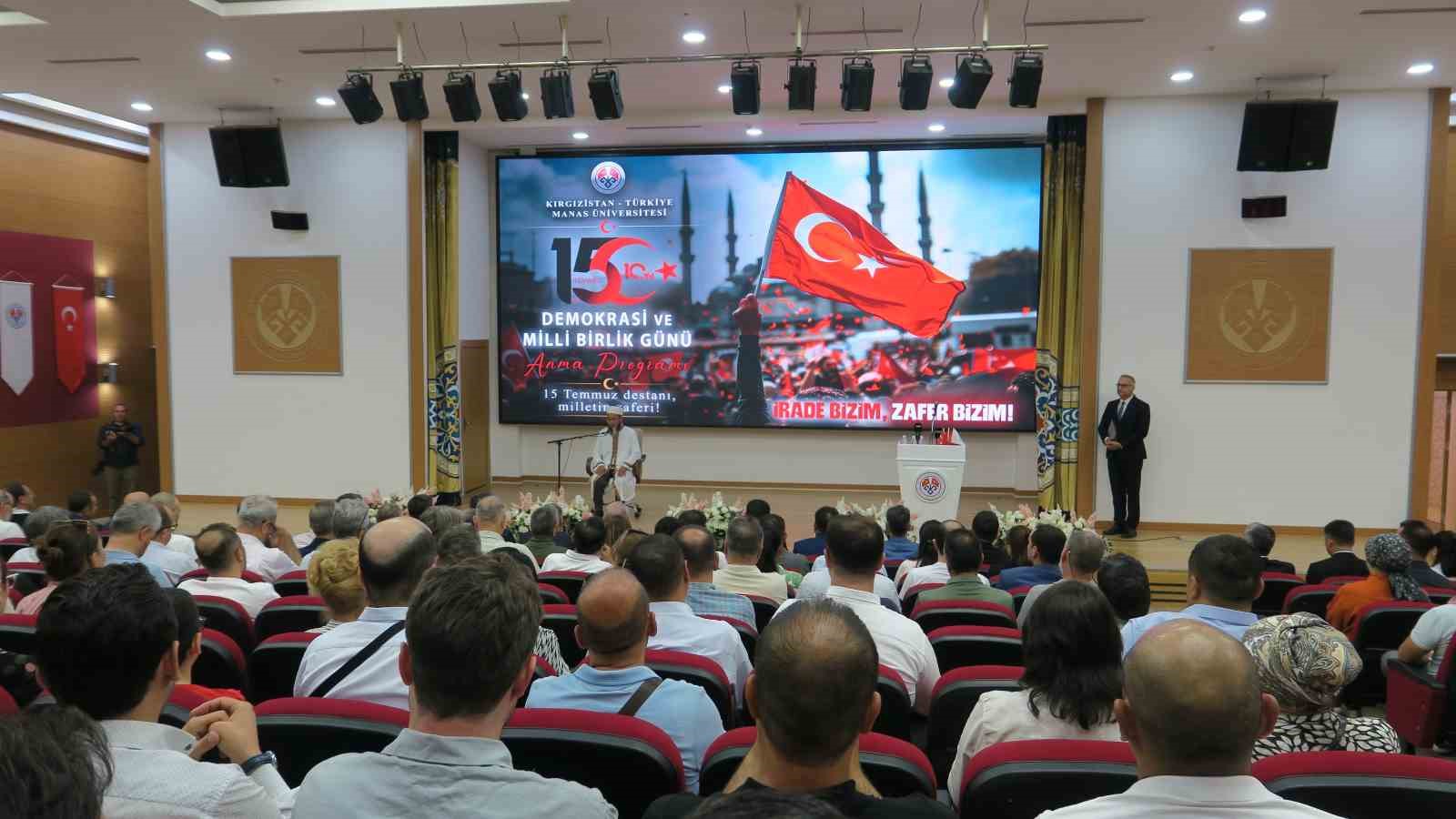 KIRGIZİSTAN’DA 15 TEMMUZ ŞEHİTLERİ ANILDI