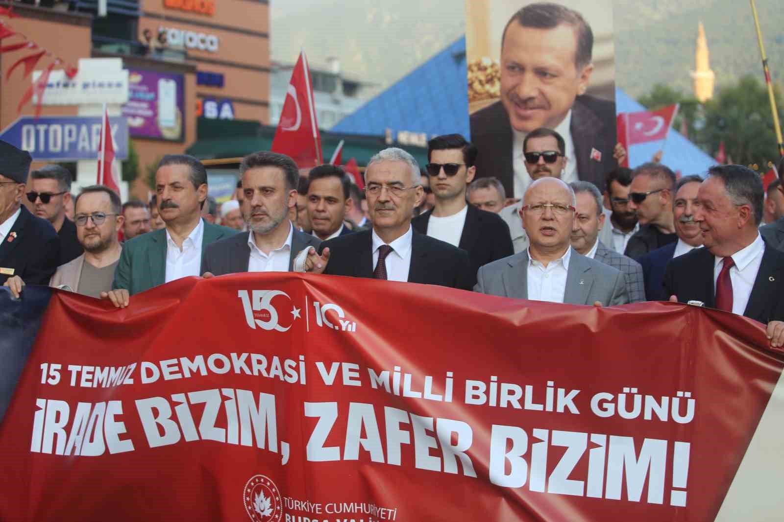BURSA 15 TEMMUZ’UN 10. YILINDA TEK YÜREK