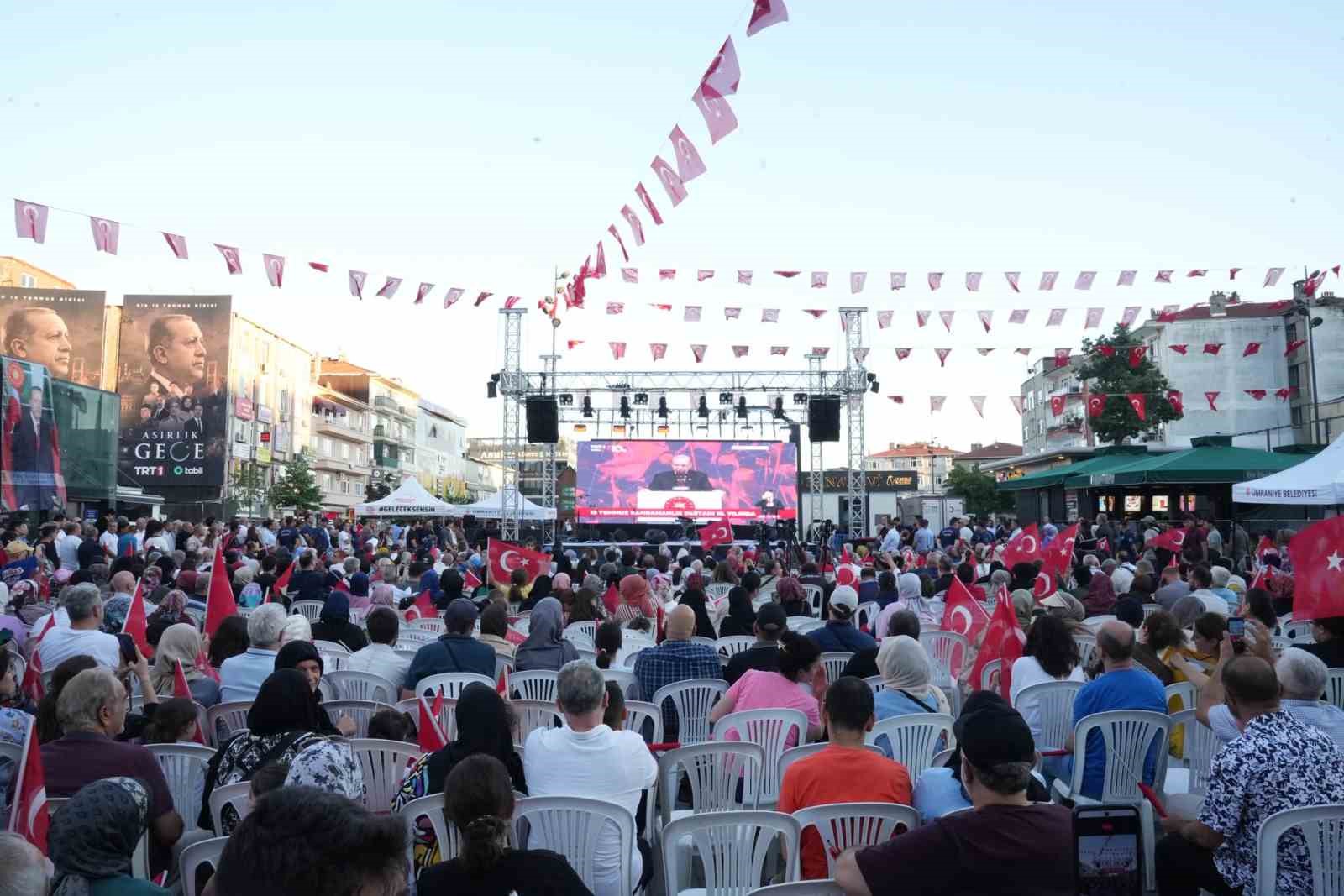 ÜMRANİYE’DE 15 TEMMUZ’UN 10’UNCU YILINDA MİLLİ BİRLİK VE BERABERLİK RUHU