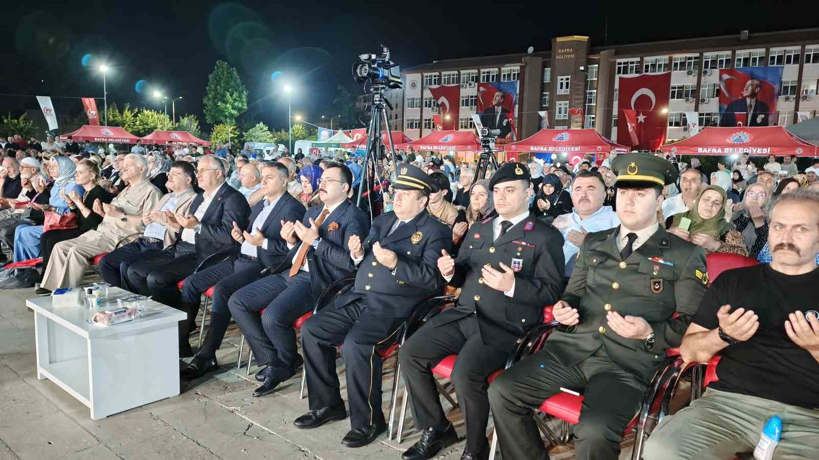 BAFRA’DA 15 TEMMUZ PROGRAMINDA BİRLİK VE KARDEŞLİK VURGUSU