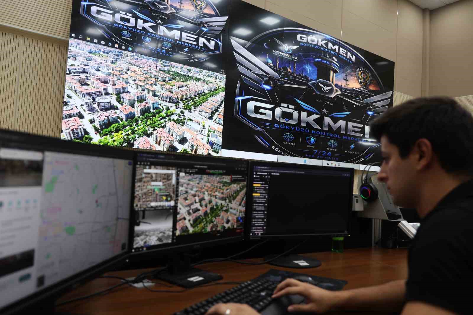 KONYA’DA GÜVENLİK GÖKYÜZÜNE TAŞINDI, YAPAY ZEKA DESTEKLİ "GÖKMEN" 7/24 GÖREVDE