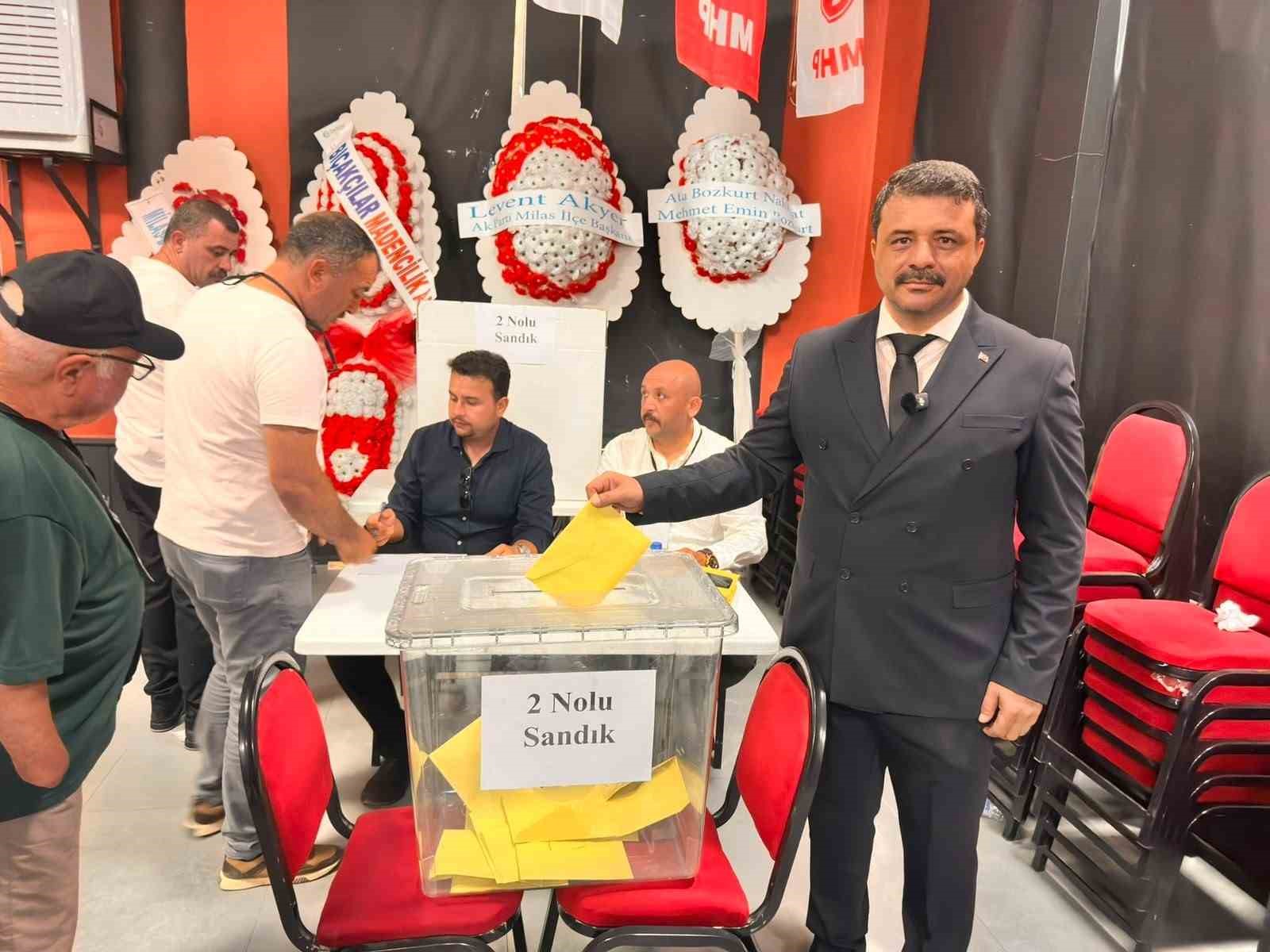 MHP MİLAS’TA BAŞKAN ONGÜN GÜVEN TAZELEDİ