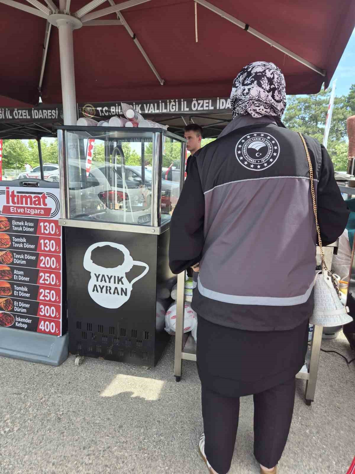 FESTİVAL ALANINDAKİ İŞLETMELERE SIKI GIDA DENETİMİ